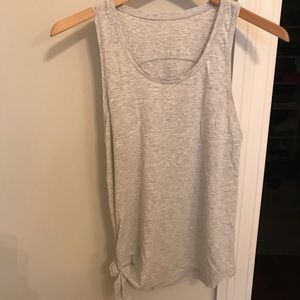 LuluLemon gray side tie tank